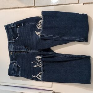 Loft High waist flare cropped jeans